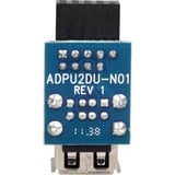 DeLOCK 1 x 9-pin 2.54 mm/2 x USB 2.0-A Nero, Blu, Argento, Adattatore 1 x 9-pin 2.54 mm, 2 x USB 2.0-A, Nero, Blu, Argento