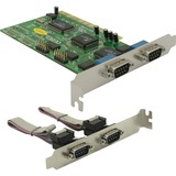 DeLOCK PCI Card 4x Serial scheda di interfaccia e adattatore PCI, 1 Mbit/s, Cablato, 98SE/ME/2000/NT4.0/XP/Vista, Linux, DOS, Lite retail