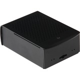 Joy-IT Custodia in alluminio per Raspberry Pi 4 B, Housing Nero