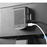 Joy-IT Custodia in alluminio per Raspberry Pi 4 B, Housing Nero