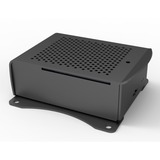 Joy-IT Custodia in alluminio per Raspberry Pi 4 B, Housing Nero
