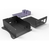 Joy-IT Custodia in alluminio per Raspberry Pi 4 B, Housing Nero