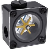 Alphacool 1011889 Blocco per radiatore, Indicatori di flusso Nero, Blocco per radiatore, Acetale, Nylon, Plextonium, Nero, Blu, Trasparente, Giallo, 32,1 mm, 44,5 mm, 48,4 mm