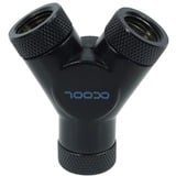 Alphacool 17066 parte e accessorio del sistema di raffreddamento del computer Raccordi, Connessione Nero, Raccordi, Ottone, Nero, 1,8 cm