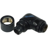 Alphacool 17075 parte e accessorio del sistema di raffreddamento del computer Guarnizione Nero, Guarnizione, Ottone, Nero, 1/4", 90°, 34 mm