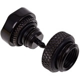 Alphacool 17361 parte e accessorio del sistema di raffreddamento del computer Guarnizione, Valvola Nero, Guarnizione, Ottone, Nero, 1/4", 1,7 cm, Liquido