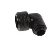 Alphacool 17395 parte e accessorio del sistema di raffreddamento del computer Tubo, Connessione Nero, Tubo, Ottone, Nero, 1/4", 90°, Acrylic pipes, Brass pipes
