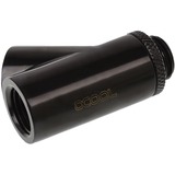 Alphacool 17401 parte e accessorio del sistema di raffreddamento del computer, Connessione Nero, Ottone, Nero, 1/4", 45°, 18 mm, 44 mm
