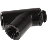 Alphacool 17401 parte e accessorio del sistema di raffreddamento del computer, Connessione Nero, Ottone, Nero, 1/4", 45°, 18 mm, 44 mm