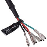 Alphacool 17434 parte del case del computer Universale Pulsante, Interruttore Nero, Universale, Pulsante, Alluminio, Nero, Rosso, LED