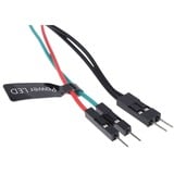 Alphacool 17434 parte del case del computer Universale Pulsante, Interruttore Nero, Universale, Pulsante, Alluminio, Nero, Rosso, LED