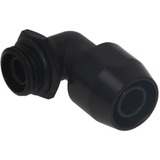 Alphacool 17455 parte e accessorio del sistema di raffreddamento del computer Guarnizione Nero, Guarnizione, Ottone, Nero, 1/4", 90°, 27 mm