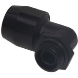 Alphacool 17455 parte e accessorio del sistema di raffreddamento del computer Guarnizione Nero, Guarnizione, Ottone, Nero, 1/4", 90°, 27 mm