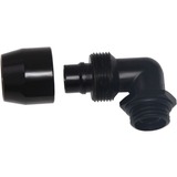 Alphacool 17455 parte e accessorio del sistema di raffreddamento del computer Guarnizione Nero, Guarnizione, Ottone, Nero, 1/4", 90°, 27 mm