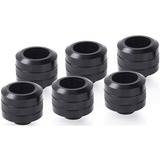 Alphacool 17477 parte e accessorio del sistema di raffreddamento del computer Kit di montaggio, Connessione Nero, Kit di montaggio, Ottone, Nero, 1/4", 23 mm, 2,6 cm