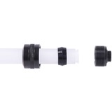 Alphacool 17477 parte e accessorio del sistema di raffreddamento del computer Kit di montaggio, Connessione Nero, Kit di montaggio, Ottone, Nero, 1/4", 23 mm, 2,6 cm