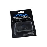 Alphacool 62371 parte e accessorio del sistema di raffreddamento del computer Nero, Ottone, Nero, 1/4", 90°, Maschio, 32 mm