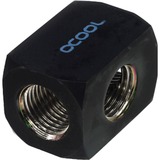 Alphacool 64207 parte e accessorio del sistema di raffreddamento del computer Nero, Ottone, Nero, 1/4", Femmina, 21 mm, 21 mm