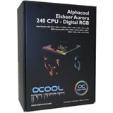 Alphacool Eisbaer Aurora 240 Processore Raffreddatore di liquidi tutto in uno 12 cm Nero 1 pz, Raffreddamento ad acqua Nero, Raffreddatore di liquidi tutto in uno, 12 cm, 10,49 m³/h, Nero