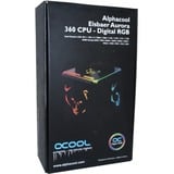 Alphacool Eisbaer Aurora 360 CPU Processore Raffreddatore di liquidi tutto in uno 12 cm Nero 1 pz, Raffreddamento ad acqua Nero, Raffreddatore di liquidi tutto in uno, 12 cm, 104,49 m³/h, Nero