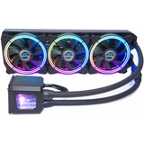 Alphacool Eisbaer Aurora 360 CPU Processore 12 cm Nero, Raffreddamento ad acqua Nero, 12 cm, 104,49 m³/h, Nero