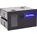 Alphacool Eisfach Parti e accessori del sistema di raffreddamento del computer, Serbatoio di espansione Nero, Vetro acrilico, Alluminio, Nylon, Poliossimetilene (POM), Nero, 148 mm, 132 mm, 84,5 mm, 1 pz