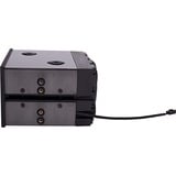 Alphacool Eisfach Parti e accessori del sistema di raffreddamento del computer, Serbatoio di espansione Nero, Vetro acrilico, Alluminio, Nylon, Poliossimetilene (POM), Nero, 148 mm, 132 mm, 84,5 mm, 1 pz