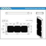 Alphacool NexXxoS ST30 Radiatore Nero, Radiatore, Ottone, Rame, Acciaio, Nero, 12 cm, 124 mm, 413 mm