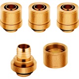Corsair CX-9051007-WW parte e accessorio del sistema di raffreddamento del computer Guarnizione, Connessione oro, Guarnizione, Ottone, Oro, 4 x Compression fittings, Liquido