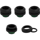 Corsair CX-9052001-WW parte e accessorio del sistema di raffreddamento del computer Guarnizione, Connessione Nero, Guarnizione, Ottone, Nero, 1/4", 1,2 cm, Liquido