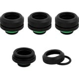Corsair CX-9052008-WW parte e accessorio del sistema di raffreddamento del computer Guarnizione, Connessione Nero, Guarnizione, Ottone, Nero, 1/4", 1,4 cm, Liquido