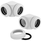 Corsair CX-9052020-WW parte e accessorio del sistema di raffreddamento del computer Guarnizione bianco, Guarnizione, Ottone, Bianco, 1/4", 90°, 1,4 cm