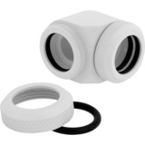 Corsair CX-9052020-WW parte e accessorio del sistema di raffreddamento del computer Guarnizione bianco, Guarnizione, Ottone, Bianco, 1/4", 90°, 1,4 cm