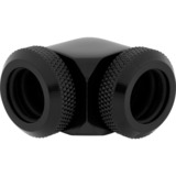 Corsair CX-9052022-WW parte e accessorio del sistema di raffreddamento del computer Guarnizione, Connessione Nero, Guarnizione, Ottone, Nero, 1/4", 90°, 1,2 cm