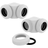 Corsair CX-9052027-WW parte e accessorio del sistema di raffreddamento del computer Guarnizione, Connessione bianco, Guarnizione, Ottone, Bianco, 1/4", 90°, 1,2 cm