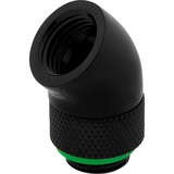 Corsair CX-9055002-WW parte e accessorio del sistema di raffreddamento del computer Guarnizione, Connessione Nero, Guarnizione, Ottone, Nero, 1/4", 45°, 2 x 45° Rotary Adapters