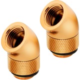 Corsair CX-9055003-WW parte e accessorio del sistema di raffreddamento del computer Guarnizione, Connessione oro, Guarnizione, Ottone, Oro, 1/4", 45°, Liquido