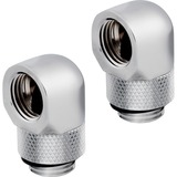 Corsair CX-9055008-WW parte e accessorio del sistema di raffreddamento del computer Guarnizione, Connessione cromo, Guarnizione, Ottone, Cromo, 1/4", 90°, Liquido