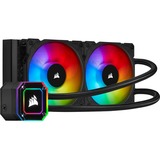 Corsair ICue H100i Elite Processore Raffreddatore di liquidi tutto in uno 12 cm Nero Nero, Raffreddatore di liquidi tutto in uno, 12 cm, 75 pdc/min, Nero