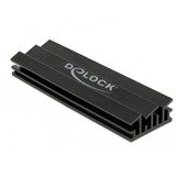DeLOCK 18283 parte e accessorio del sistema di raffreddamento del computer, Dissipatore di calore Nero, Alluminio, Nero, 22 mm, 70 mm, 10 mm