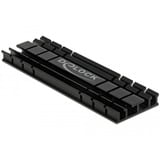 DeLOCK 18285 parte e accessorio del sistema di raffreddamento del computer, Dissipatore di calore Nero, Alluminio, Nero, 22 mm, 70 mm, 5,2 mm