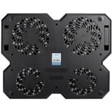 DeepCool Multi Core X6 base di raffreddamento per notebook 39,6 cm (15.6") 1300 Giri/min Nero Nero, 39,6 cm (15.6"), 4 pz, 14 cm, 1,5 cm, 10 cm, 1,5 cm