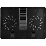 DeepCool U PAL base di raffreddamento per notebook 39,6 cm (15.6") 1000 Giri/min Nero Nero, 39,6 cm (15.6"), 2 pz, 14 cm, 1,5 cm, 14 cm, 1,5 cm