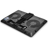 DeepCool U PAL base di raffreddamento per notebook 39,6 cm (15.6") 1000 Giri/min Nero Nero, 39,6 cm (15.6"), 2 pz, 14 cm, 1,5 cm, 14 cm, 1,5 cm