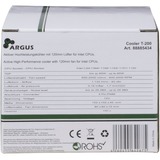 Inter-Tech Argus T-200 Processore Refrigeratore 8 cm Nero, Arancione, raffreddamento CPU  Refrigeratore, 8 cm, 600 Giri/min, 1800 Giri/min, 26 dB, 30,58 m³/h