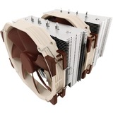 Noctua NH-D15 SE-AM4 sistema di raffreddamento per computer Processore Refrigeratore Beige, Marrone, Acciaio inossidabile marrone/Beige, Refrigeratore, 300 Giri/min, 1500 Giri/min, 24,6 dB, 140,2 m³/h, Beige, Marrone, Acciaio inossidabile