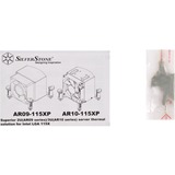 SilverStone AR10-115XP ventola per PC Processore Refrigeratore, raffreddamento CPU  argento/Nero, Processore, Refrigeratore, LGA 1150 (Presa H3), 7 cm, 500 Giri/min, 4000 Giri/min
