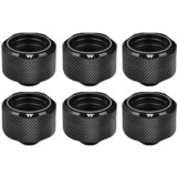 Thermaltake CL-W214-CU00BL-B parte e accessorio del sistema di raffreddamento del computer Guarnizione Nero, Guarnizione, Alluminio, Rame, Nero, 1/4", 21 mm, 2,6 cm