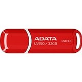 ADATA 32GB DashDrive UV150 unità flash USB USB tipo A 3.2 Gen 1 (3.1 Gen 1) Rosso rosso, 32 GB, USB tipo A, 3.2 Gen 1 (3.1 Gen 1), Cuffia, 9 g, Rosso