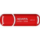 ADATA 32GB DashDrive UV150 unità flash USB USB tipo A 3.2 Gen 1 (3.1 Gen 1) Rosso rosso, 32 GB, USB tipo A, 3.2 Gen 1 (3.1 Gen 1), Cuffia, 9 g, Rosso